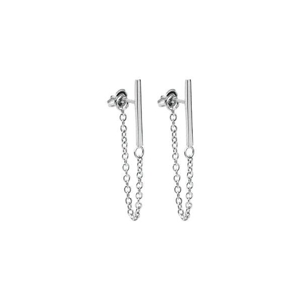 The Classic Bar Earring w/chain