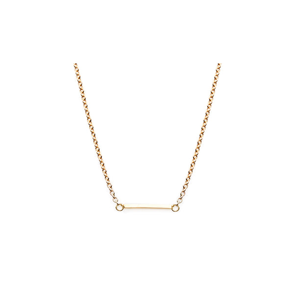 The Classic Bar Necklace 18Ct Gold