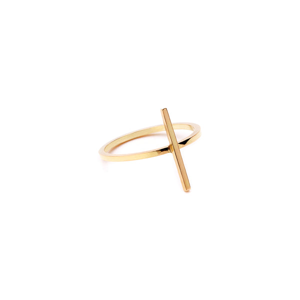 The Classic Bar Ring 18Ct Gold