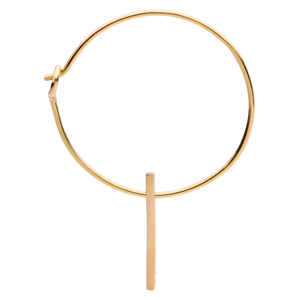 CLASSIC Small Hoop 18Ct Gold with Diamonds