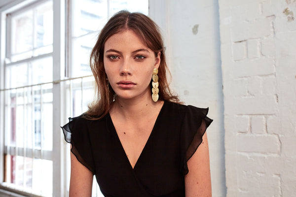 BRASS L'Amour Earrings - Five